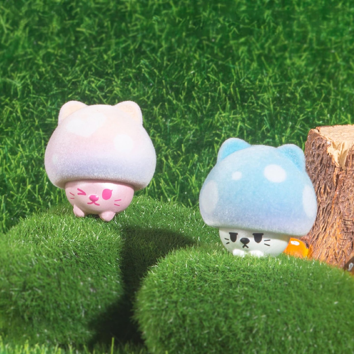 Beemai Mushroom Cat Series Blind Pack (5Pcs In One Bag) Random Design Cute Figures Collectible Toys Birthday Gifts