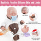Vollence 14 Inch Sleeping Reborn Baby Doll Silicone Doll Realistic Newborn Baby Dolls With Feeding Accessories & Gift Box - Girl