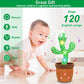 Invasgi Dancing Talking Cactus Toy For Baby, Mimicking Singing Cactus Toy Records Repeats What You Say With 120 English Songs Bi