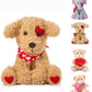 Oukiwi Valentine'S Stuffed Animal, 11 Inch Stuffed Animal Dog, Ideal For Valentine'S Day Gifts For Friend (Puppy - One Pack)