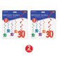 Beistle 30 Whirls 10 Piece, Multicolored