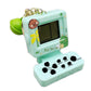 Retro Classic Game Console Pendant Keychain Playable Electronic Miniature Handheld Mini Games Machine With Keychain Ring Gift (Y