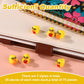75pcs Back to School Mini Resin Ducks  3 Style Tiny Small Resin Themed Duck Back to School Miniature for DIY Dollhouse Garden Bonsai Micro Landscape