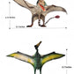Gemini&Genius Pterosau Dinosaur Toys For Kids, Pterosaur Toy Figure, Flying Dinosaur Toys, Pterodactyl Toys, Pteranodon Figure Toys, Gifts Or Cake Toppers For Kids(2Pcs)