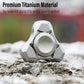 FREELOVE Metal Fidget Spinner for mature-themeds  Heavy Duty Tri-Spinner Toys  Small Mini Fox Figette Tools  Silent High Speed enhanced Bearing  Fast Spin Hand Widget  Titanium Alloy