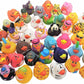 Assorted Colorful Rubber Duckies (2') Ducks Ducky Duck Ducking (12 Pack) Jeep Ducking Bath Tub Pool Toy