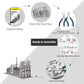 Piececool 3D Metal Puzzle For Adults, Notre Dame De Paris Church Metal Model Kit, French Cathedral Architecture Building Kits, Great Birthday Gifts (Silver)