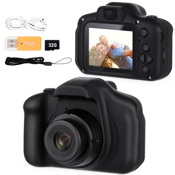 Vasttron Kids Camera,Portable Children Selfie Camera Toys Girls Boys Gifts For Age 3-12 Toddler Hd Digital Video Cameras With 32