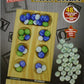 Matty'S Toy Stop Deluxe Solid Wood Folding Mancala Game With 48 Multi-Colored Gems And 48 Clear Gems (96 Gems Total)