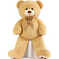 Morismos Giant Teddy Bear Stuffed Animal 4Ft, Big Teddy Bear Plush For Baby Shower, Life Size Stuffed Bear Gifts For Kids, Girls, Girlfriend, Women On Valentine, Christmas, Birthday(Light Brown)