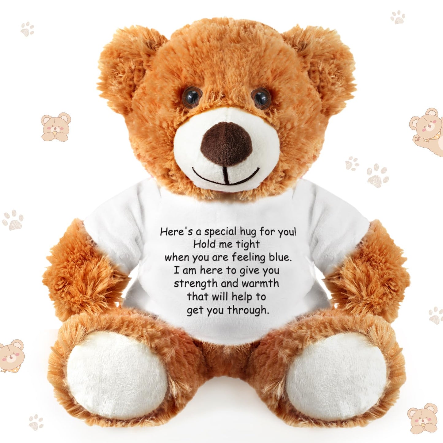Lenwen a Bear Hug Gift Get Well Soon Bear Sympathy Gift for Women Plush Stuffed Animal Hug Thinking of You Condolences Memorial 