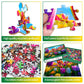 Huadada Jigsaw Puzzles For Adults 1000 Piece Jigsaw Puzzles For Adults Challenging Game Puzzles With Letters On Back(Flower)