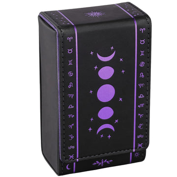 Bwty Best Wishes To You Tarot Cards Holder, Leather Tarot Card Case/Box, Suitable For Standard Size Tarot Cards (2.75In X 4.75In