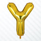 Flyloons Gold Y Alphabets Letter Foil Balloons Perfect for Birthday Decoration Items, Anniversary, Bachelorette, Wedding, Farewe