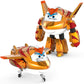 Super Wings 5" Transforming Golden Boy Airplane Toy Action Figure - Plastic, Multicolor, Model US750231, Perfect Birthday Gift for Kids