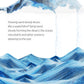 Fitifun Liquid Motion Sand Art Picture For Home Decor - Blue Sandscapes Painting In 3D Motion (12In)