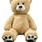 Anico 36 Tall (3 Foot) Big Plush Beige Bear  Stuffed Animal  Teddy Bear with Smiling Face. enhanced Stuffed Toy Teddy Bear  Perfect for Girlfriend  Kids  Valentine's Day  Christmas!