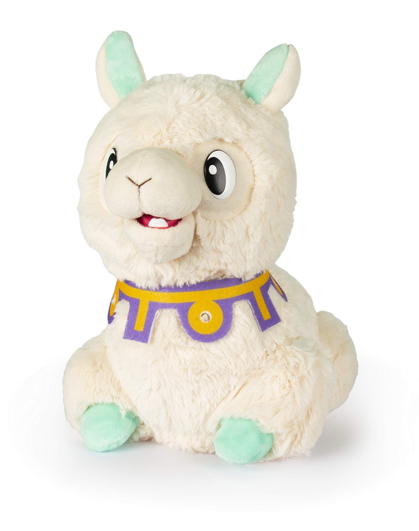 Club Petz Spitzy The Funny Llama Interactive Plush Toy, 10 inches, Cream, Plush, Model 91825IM3