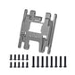 GTHELE Skid Plate&Gearbox Housing Transmission Case Aluminum for Traxxas 1/18 TRX4M Upgrade Parts RC Crawler Car (Titanium)