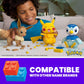 MEGA Pok  mon Building Toy Kit, Build & Show with 3 Action Figures (583 Pieces) for Kids