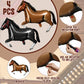 Hungdao 52 Pcs Western Party Horse Balloons Cowboy Decoration Kit Rodeo Farm Bandana Cowgirl Foil Latex Balloons Bulk For Baby Shower Birthday Arch Decor(Dark Series)