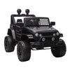 Aosom 12V Kids Ride On Truck With Parent Remote Control, Battery Powered Electric Car With Spring Suspension, Adjustable Speed, Led Lights And Horn, Black