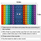 Pop Games Fidget Toy, Pop Board Math Games For Kids Family Games Multiplication Game, Autism Toys For Autistic Children, Valentines Stress Relief Toys Gifts For Girls Boys Kids Birthday Gifts