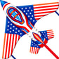 Flag Airplane Kite Easy To Fly Kids Kites For Ages 3-5, Huge Size Durable Beach Kite For Family Outdoor Games & Activities, Perf