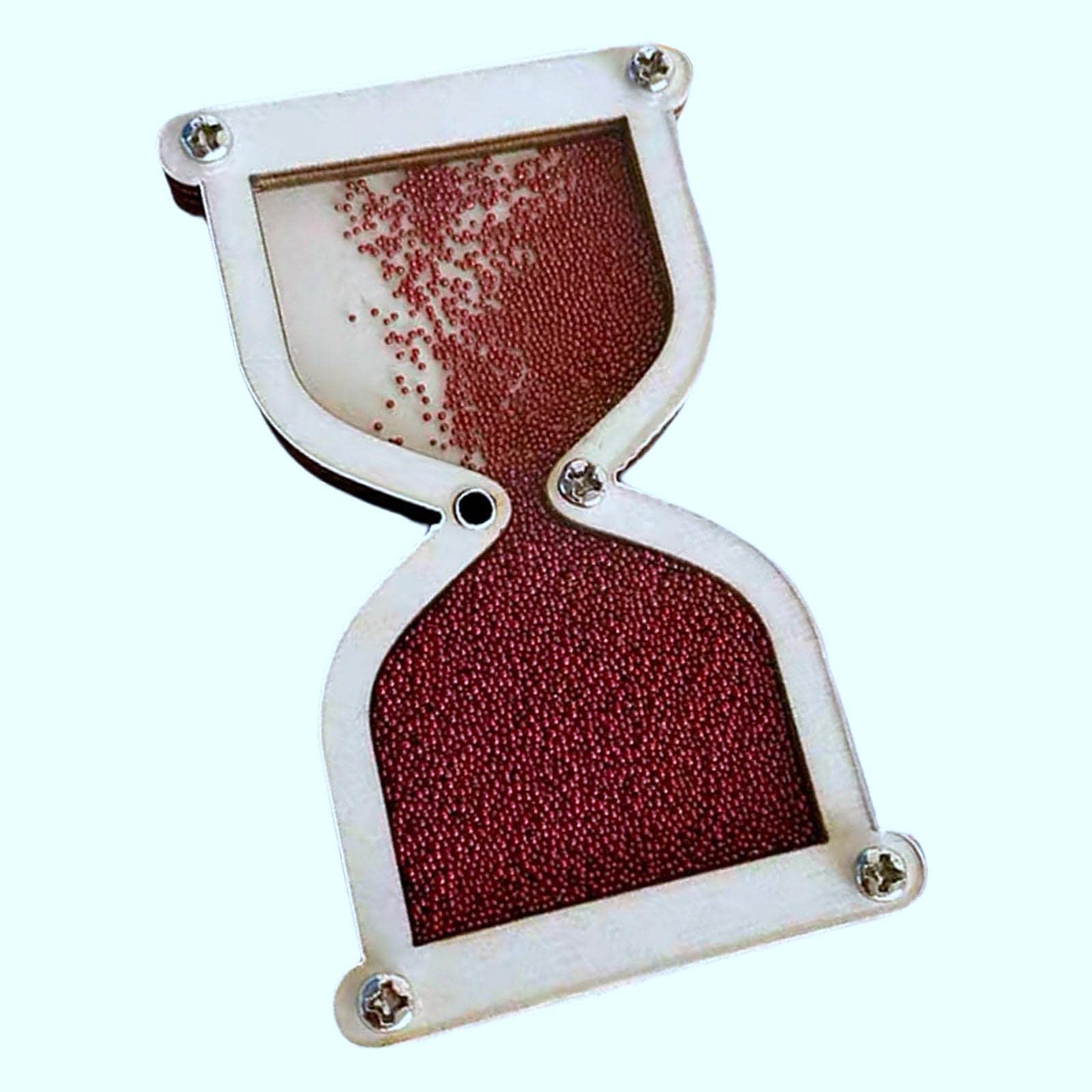 Trendivibe Kids Wooden Hourglass Toy Montessori Busy Board For Kids Children Red| Baby Learning Toy | Infant Activity Toy | Sens
