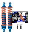ARRCat 2PCS Rear Shocks Upgrade Parts for 1/10 Arrma Bigrock 4X4 Granite 4X4 Senton 4X4 Vorteks 4X4 Typhon 4X4 RC Truck,Full Alu