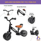 Kriddo 1-2 Year Old Balance Bike, Mini Cruiser For First Birthday, Black