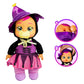 Cry Babies Tiny Cuddles Halloween Katie - 9 Baby Dolls, Cries Real Tears, Purple and Pink Cat Themed Pajamas