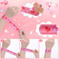 Quelay 120 Pcs Valentines Slap Bracelets Valentine's Day Crafts Color Your Own Slap Bracelets White Blank Snap Wristbands Bulk V