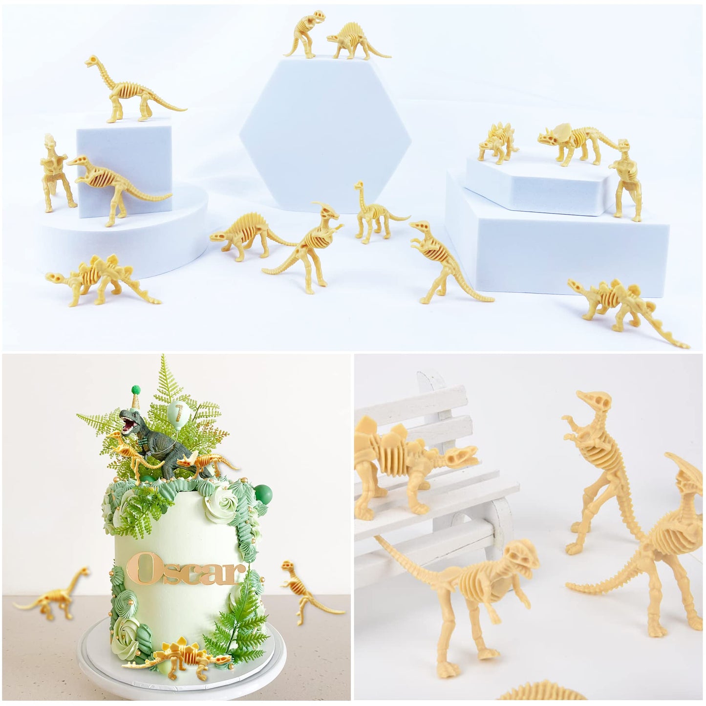 Havagdtm 150Pcs Dinosaur Fossil Skeleton Dinosaur Skeleton Toys Assorted Figures Dino Bones For Birthday Party Science Play Dino Sand Dig Party Favor Decorations 2.5Inch