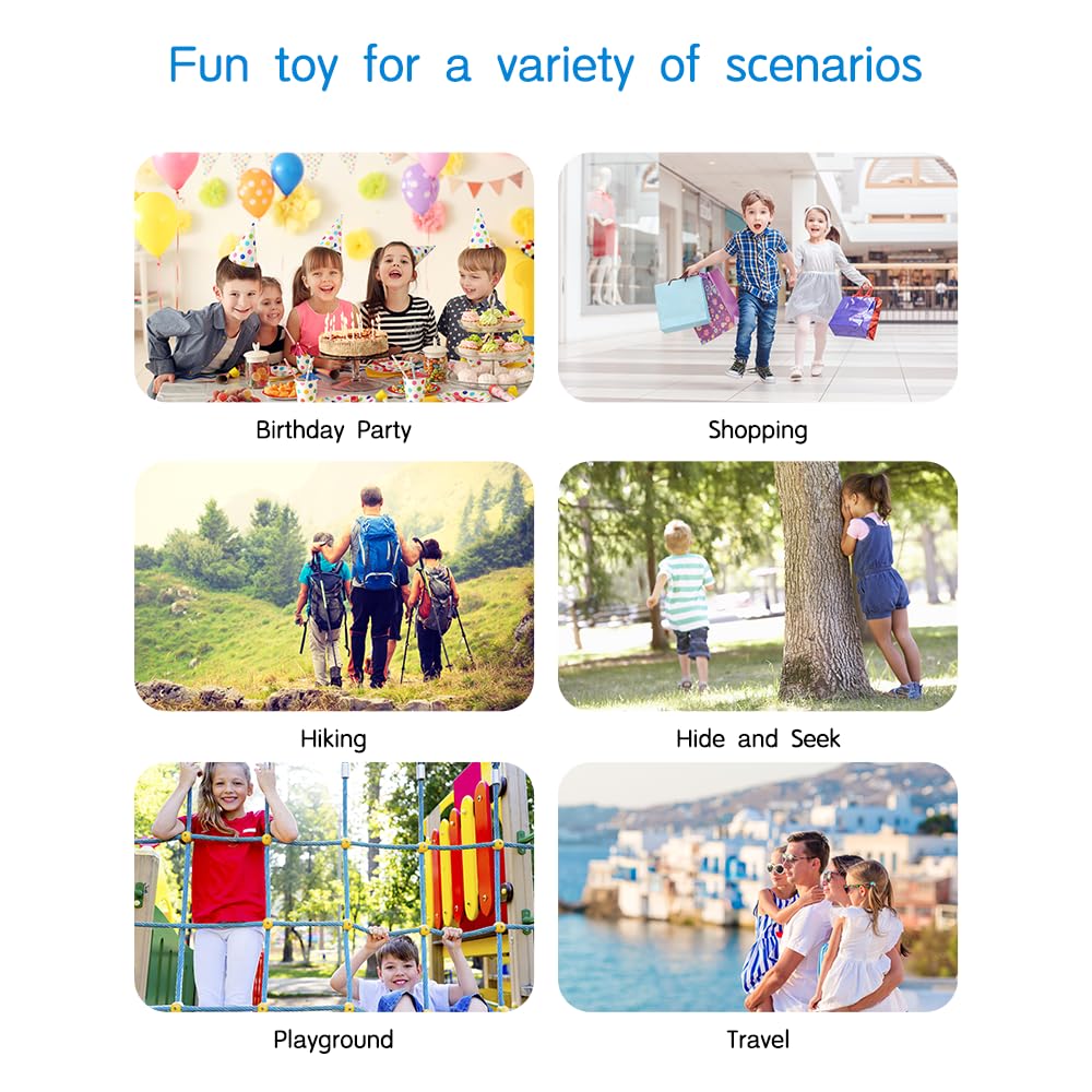 Walkie Talkies For Kids Toys For Boys Girls 4-6, 3 Miles Range Walkie Talkie To Camping, Outdoor 4 Year Old Girl Birthday Gifts For 3 4 5 6 7 Year Old Boy Girl Gifts Age 6-8 (Blue-Green)