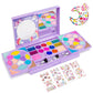 Tomons Kids Makeup Kit for Girl Princess Real Washable Cosmetic Toy Beauty Set with Mirror - Non Toxic, Birthday Toys Gift for 3