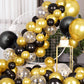 Black Gold Balloons Fiol Balloons Arch Set For New Year Wedding Birthday Party Baby Shower Party Background Decoration