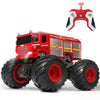 Vijisuki Remote Control Fire Truck Monster Truck Toy,1/18 Rc Fire Truck,2.4Ghz Offroad Hobby Rc Racing Car With Led, High Speed,