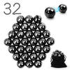 32 Pcs Magnetic Balls Fidget Toy mature-themed Fidget Toys  Science Kit for Anxiety Relief Office Desktop Decoration  Anti Anxiety  Executive Desk Toys  Building Crafts for Teens Party Favors Gift(Balck)