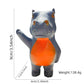 Jxueych Rebellious Hippo Figurine, Miniature Resin Hippo Standing 3.5 Inch, Adorable Mini Hippo - The Cutest Addition To Your De