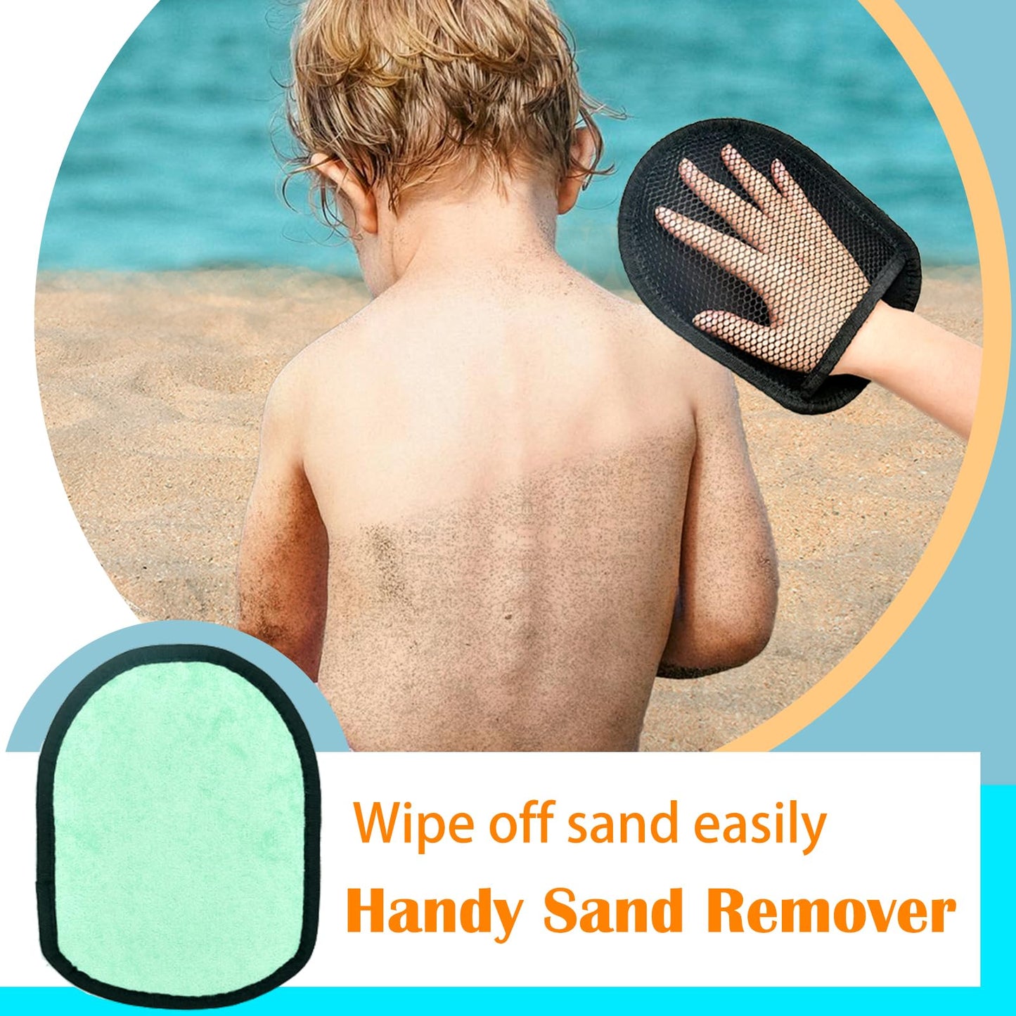 Aclarastra Collapsible Beach Sand Toys for Kids - Travel Beach Toys with 2 Collapsible Beach Buckets, Mesh Bags, Animal Sand Mol