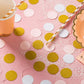 MOWO Confetti Circles Wedding Party Decor and Table Decor, 1.2 in Diameter (glitter gold pink and white mix,200pc)
