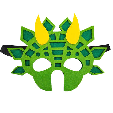 Jtnohx Felt Animal Masks, 10 Pcs Halloween Mask, Animal Costume For Birthday Party Supplies (Dino Mask)