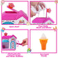 AugToy Ice Cream Foam Maker Bath Toys for Toddlers, Small Pink Foam Set, Ages 3-5, Perfect for Easter & Birthday Gifts