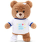 Deekin Get Well Soon Gifts for Kids Injured Recovery Bear Stuffed Animal Gifts Bear for Kids mature-themed with Broken Arm After Surgery Soft Bandage Plush 10 Inches(Brown Leg Injury)