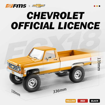 Beezrc Fms 1/18 Rc Crawler Fcx18 Chevy K10 Rc Truck Rtr Rc Car Official Licensed Model Car 8Km/H 4Wd 900Mah Hobby Rc Cars Remote
