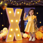 Imprsv 3Ft Marquee Light Up Letters X, Large Light Up Letters, Big Marquee Letters For Party Decorations Baby Shower Anniversary