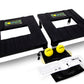 RampShot BOUNCE- Played Outdoors, Indoors, Yard, Beach, Tailgate, Park - Includes 2 Balls, Stickers and Rule Book - Great Family