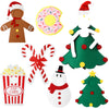Rtteri 6 Pcs Christmas Elf Clothes Accessories Doll Costume Doughnut Christmas Tree Doll Clothes Felt Snowman Gingerbread Man Do