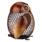 Ailgely Piggy Bank For Adults, Owl Shaped Metal Coin Box, Coin Money Bank, Handwork Handicrafts Ornament